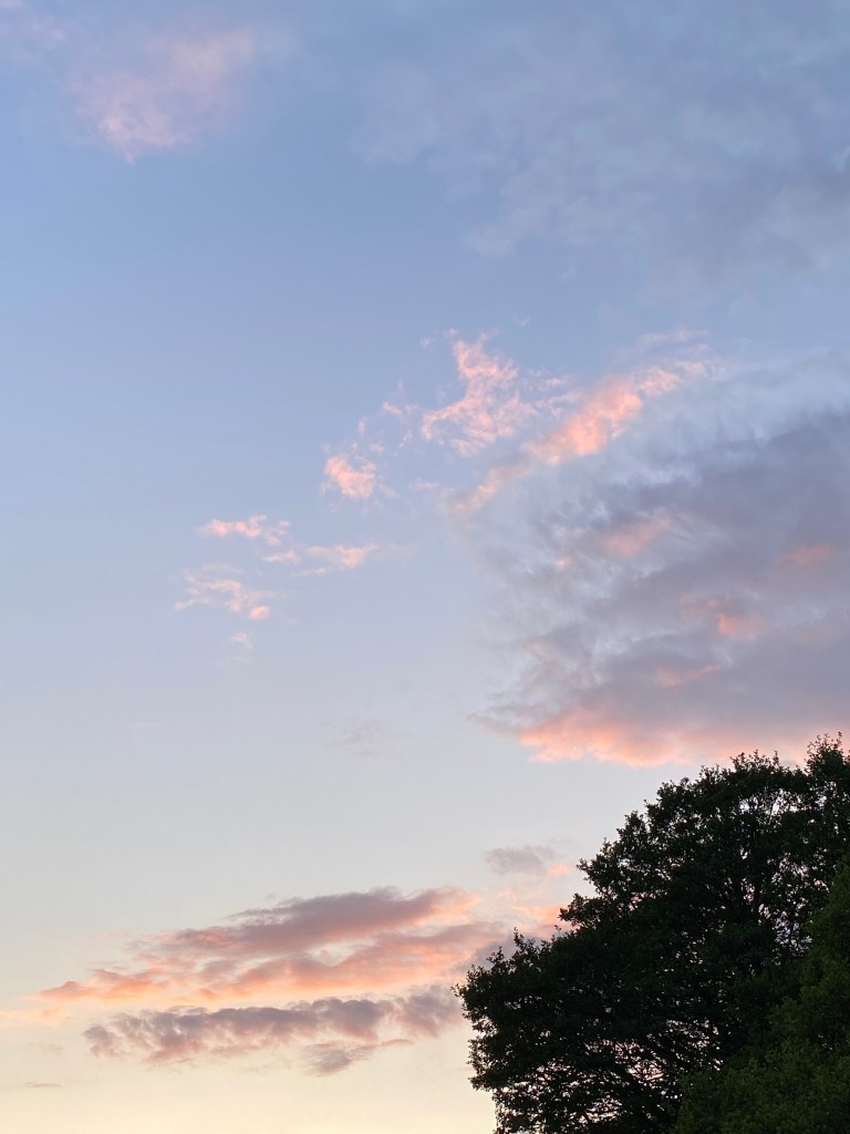 Colourful clouds in an evening shy.