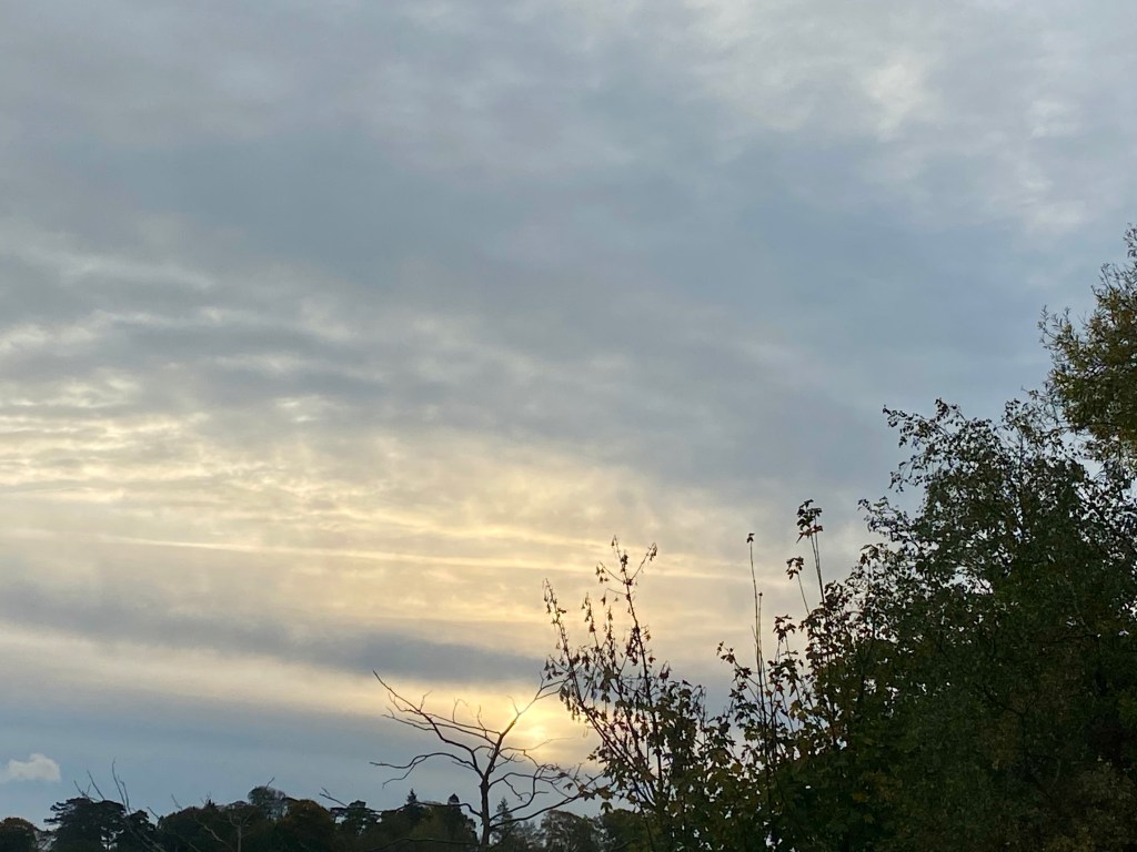 Sunrise over Totnes.