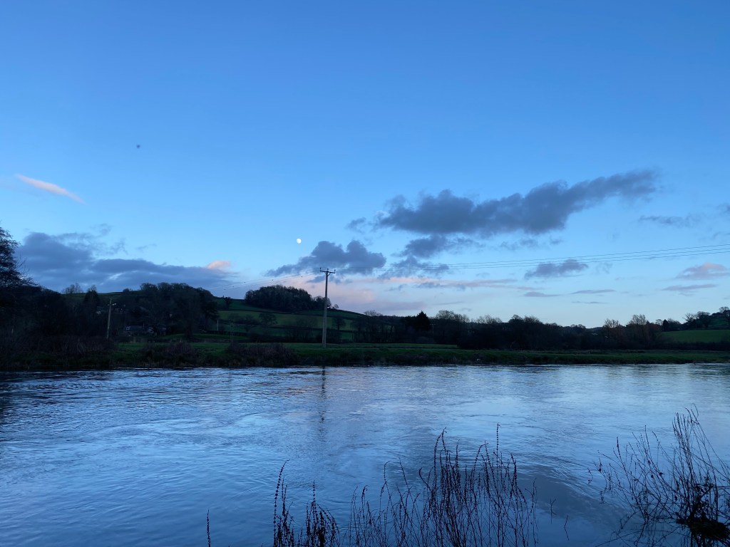 Dusk over the River Dart.