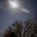 Moon in the clouds.