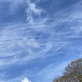 The sky over Totnes putting on a show.