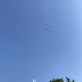 Three birds flying over Morrisons, Totnes. Morning Meditation: Try not to set up stages for Awakening. Meditate without waiting.