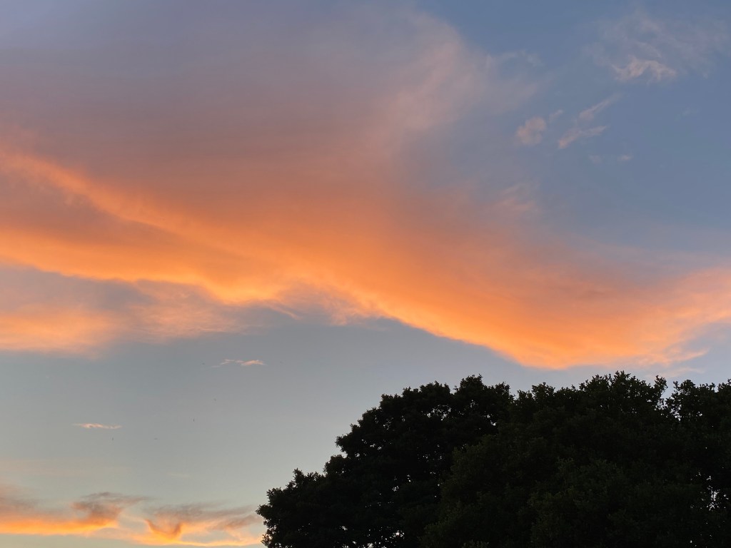 Big Sunset over Totnes.