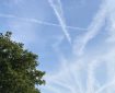 Clouds criss-cross in the sky over Totnes. Morning Meditation: Simultaneous Awareness of Both The jade-green lady throws her shuttle upon the whirling loom; the stone man beats his drum: Boom! Boom! Chan Master Fenyang