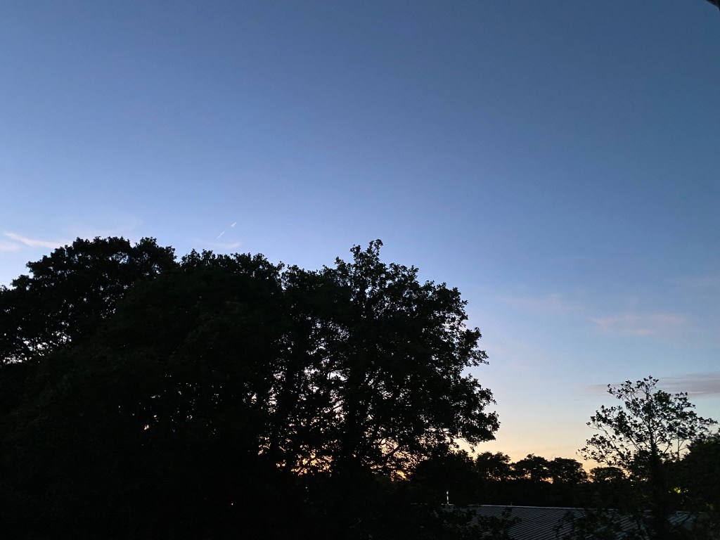 Evening sky over Totnes.