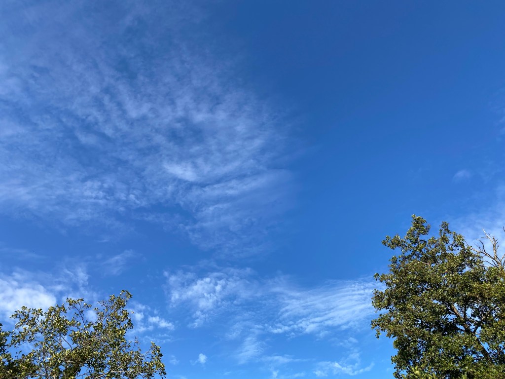 Beautiful clouds over Totnes.