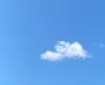 A lone cloud drifts off, idle and at ease. Morning Meditation: If you want to see the nature of impermanence, buy a bar of chocolate.