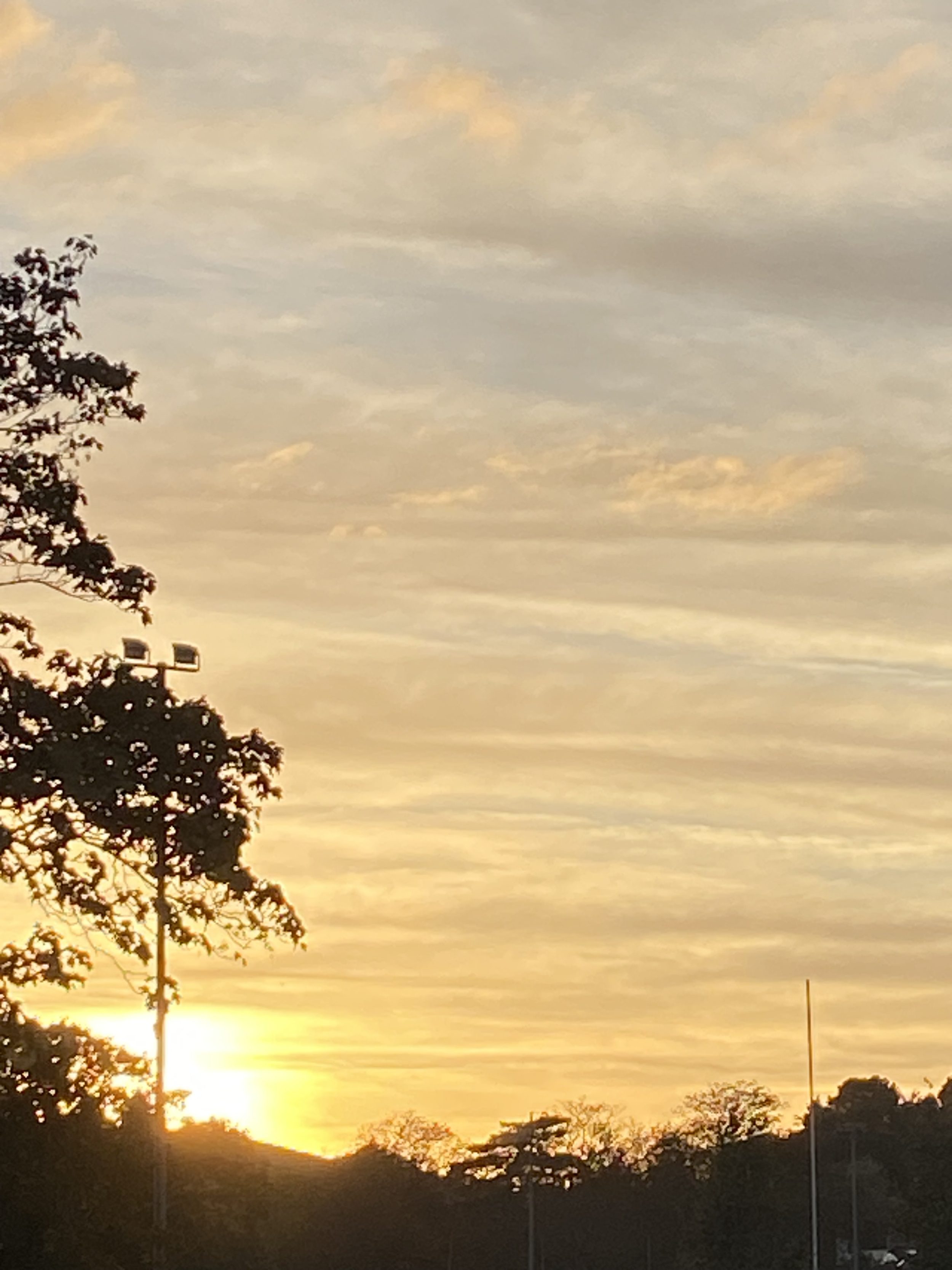 Sunset over Totnes. Morning Meditation: You cannot teach insight. Zen Graffiti